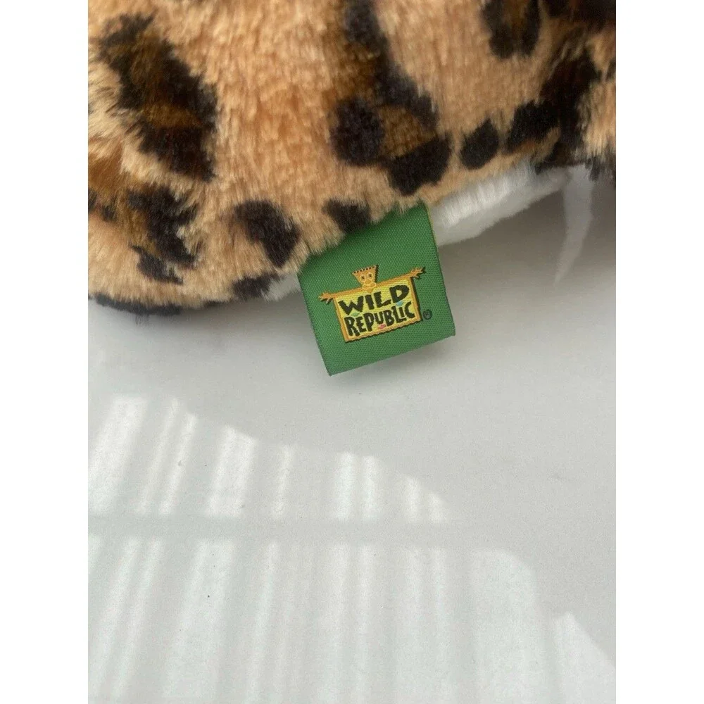 Wild Republic Leopard Cheetah Spotted Plush 9” Stuffed Animal Toy